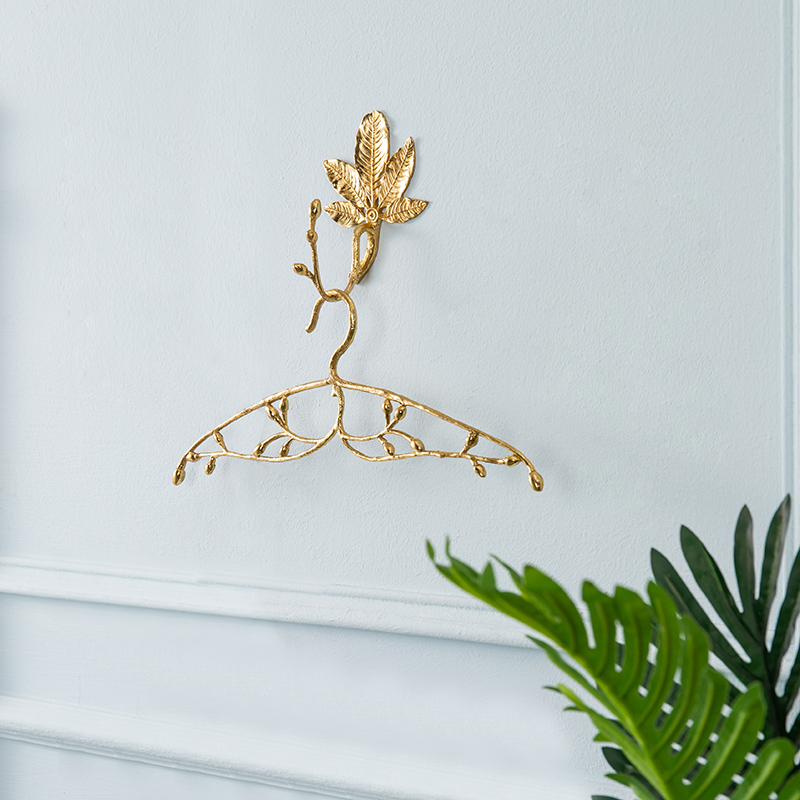 Solid Brass Coat Hanger Details