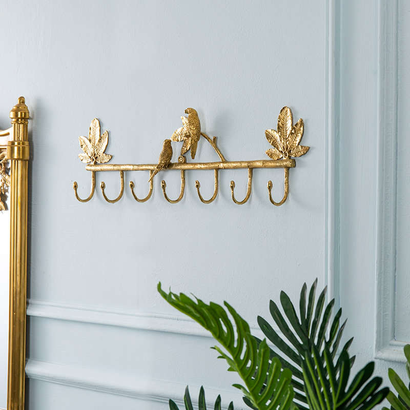 Solid Brass 7-point long hook 10