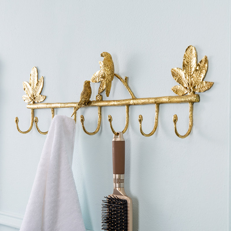 Solid Brass 7-point long hook 14