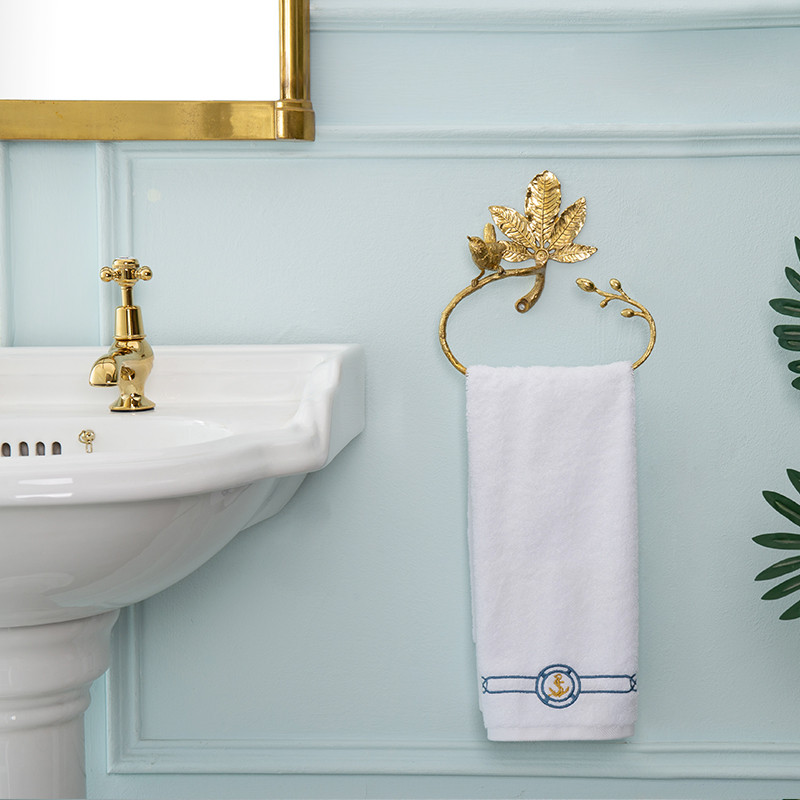 Solid Brass Towel Rack Detail 2