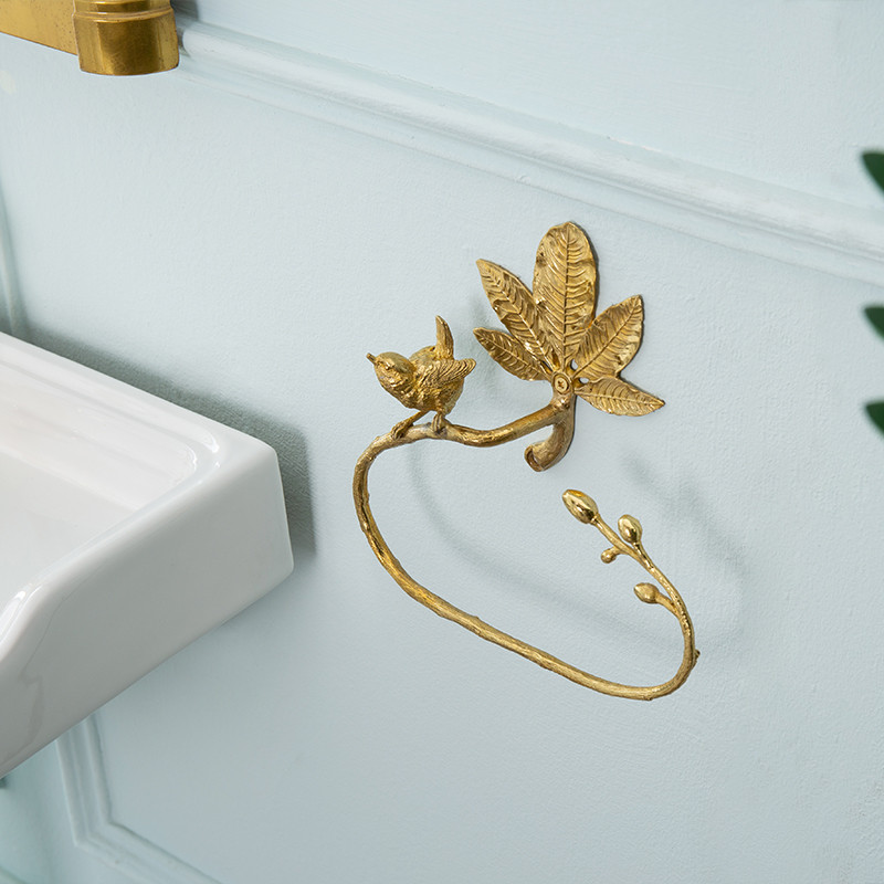 Solid Brass Towel Rack Detail 12