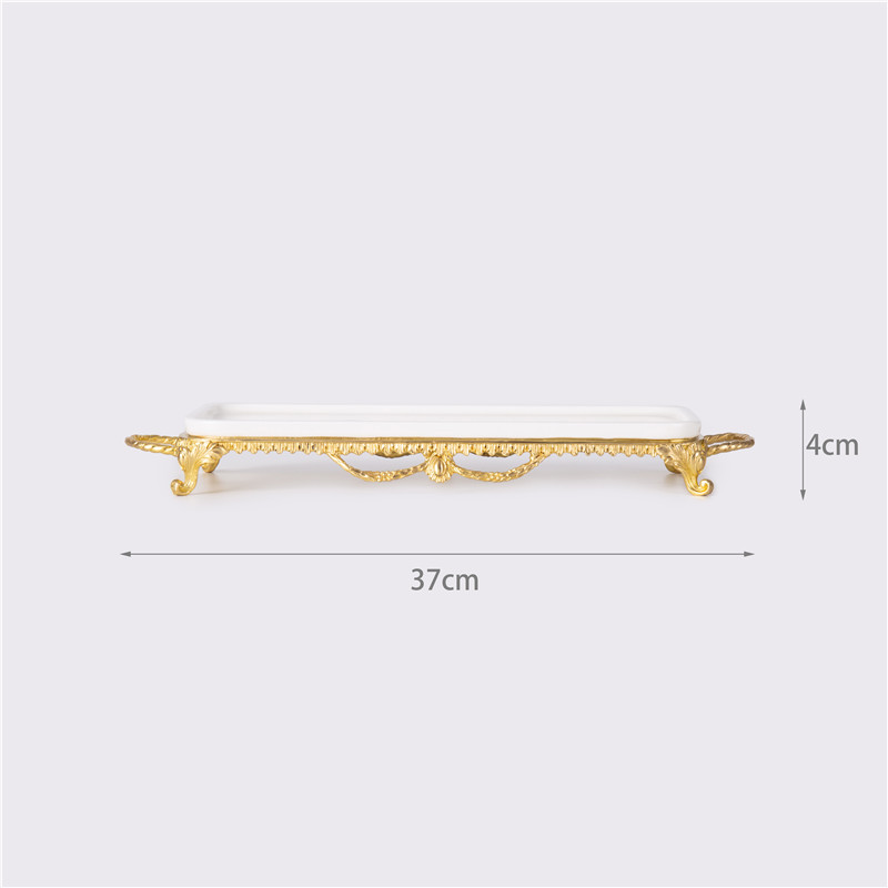 Wholesale Rectangular Tray Storage Tray Small Tray Rectangular Disk Brass Base Exporter, Company