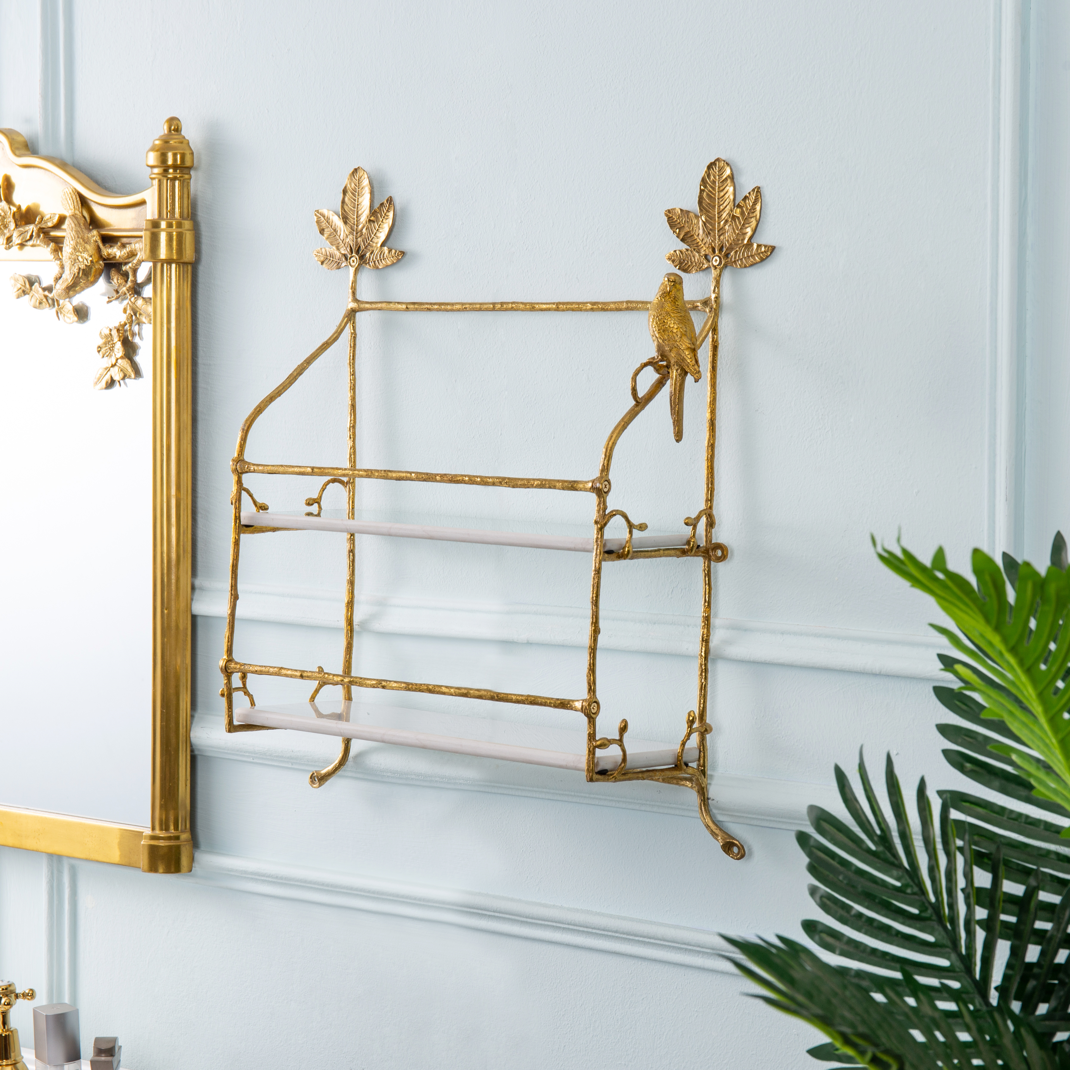 Solid Brass Storage Rack Detail 4