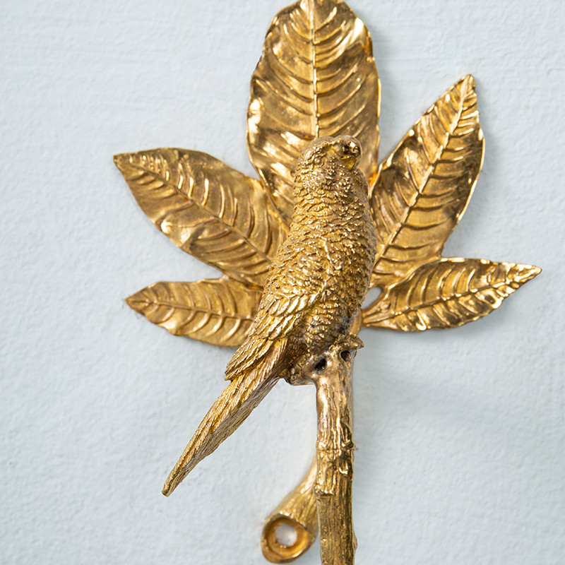 Solid brass paper towel holder detailed view 1
