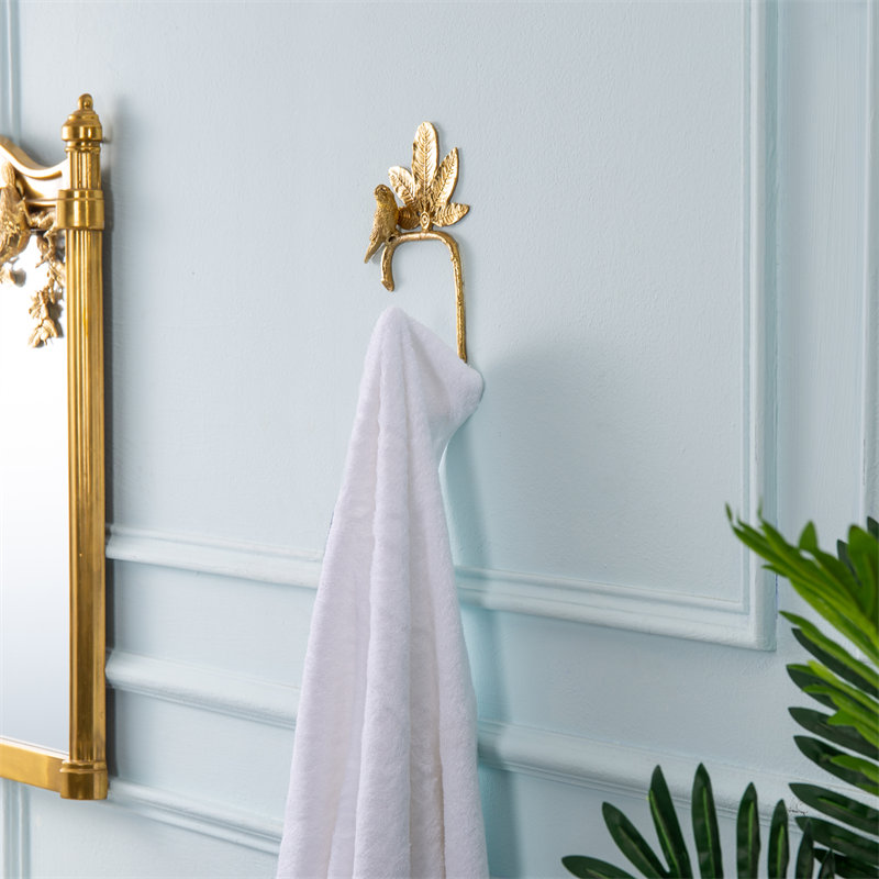 Solid Brass Towel Hook Detail 2