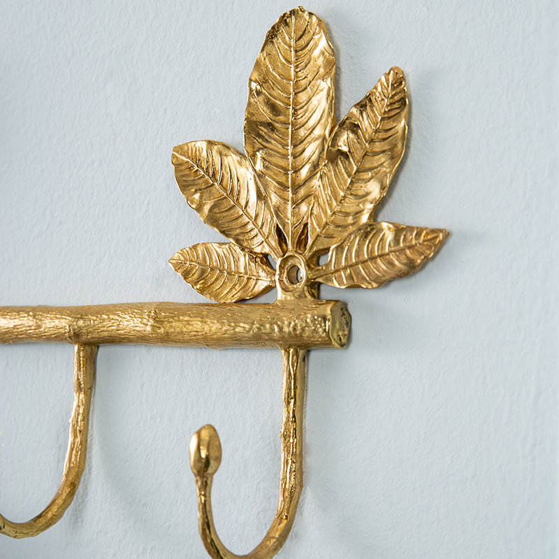 Solid Brass 7-point long hook 12