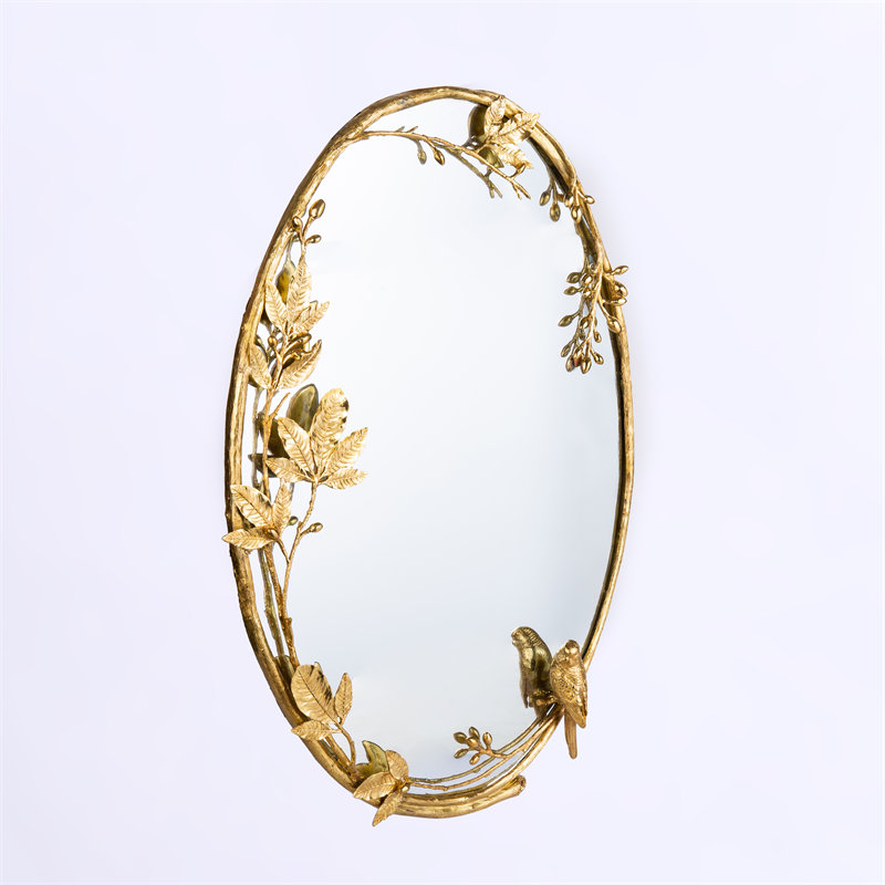 Cheap Solid Brass Large Oval Mirror Supplier, Factory