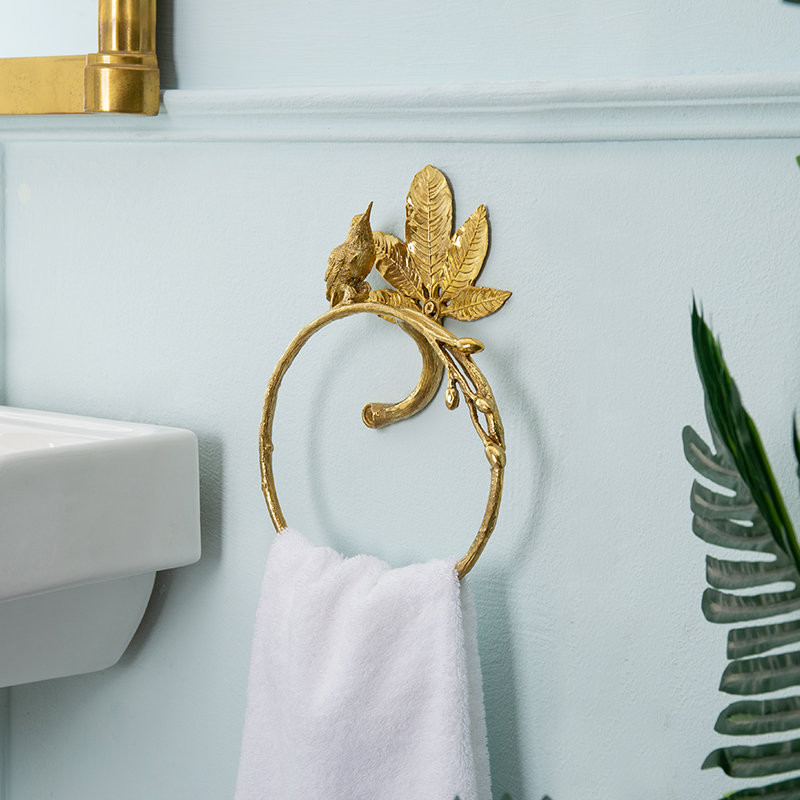 Brass Towel Rack Details
