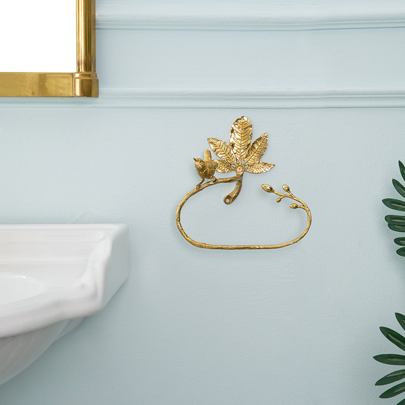 Solid Brass Towel Rack Detail 14