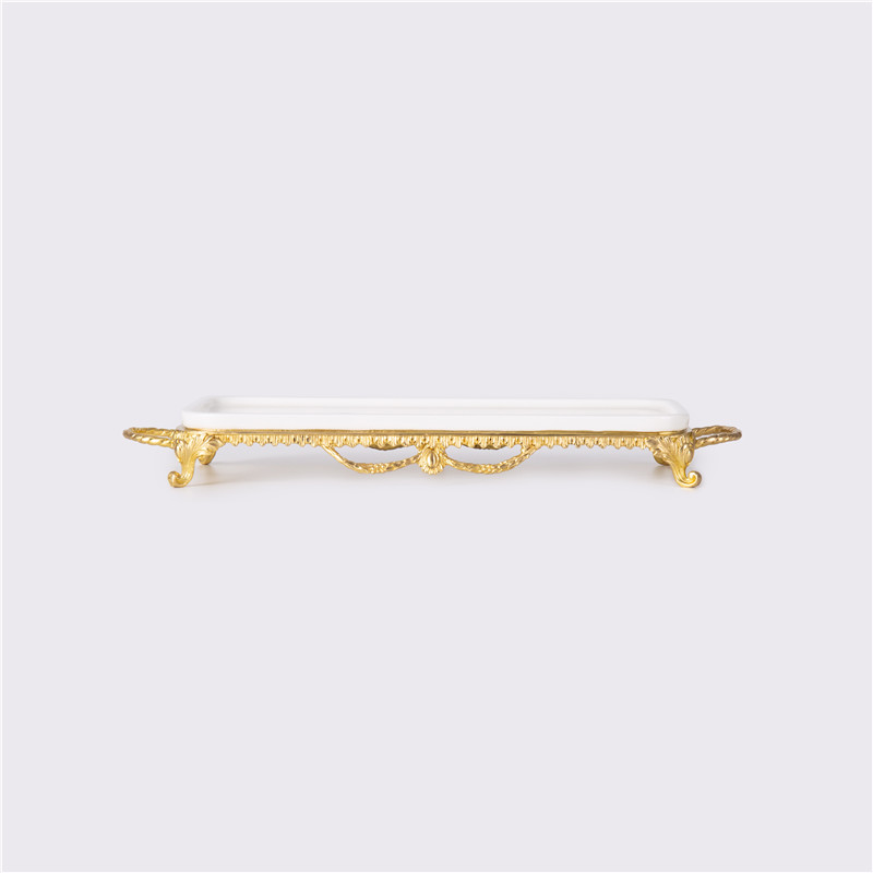 Wholesale Rectangular Tray Storage Tray Small Tray Rectangular Disk Brass Base Exporter, Company