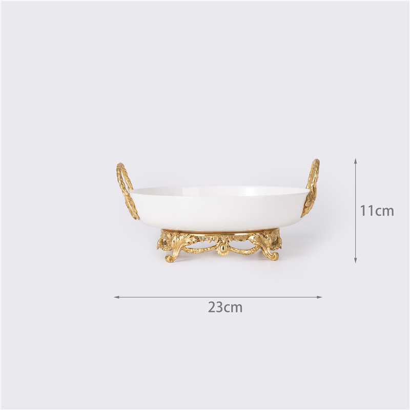 High-Quality Two-Eared Round Fruit Bowl Dried Fruit Bowl Dried Fruit Dish Manufacturer, Companies