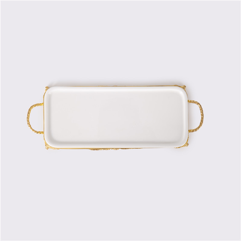 Wholesale Rectangular Tray Storage Tray Small Tray Rectangular Disk Brass Base Exporter, Company