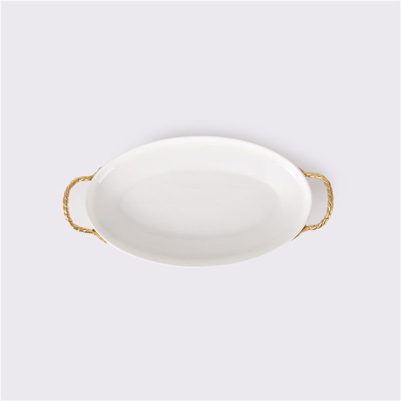 China Oval Fruit Plate Dried Fruit Plate Candy Dish Oval Fruit Bowl Brass Base Supplier, Suppliers