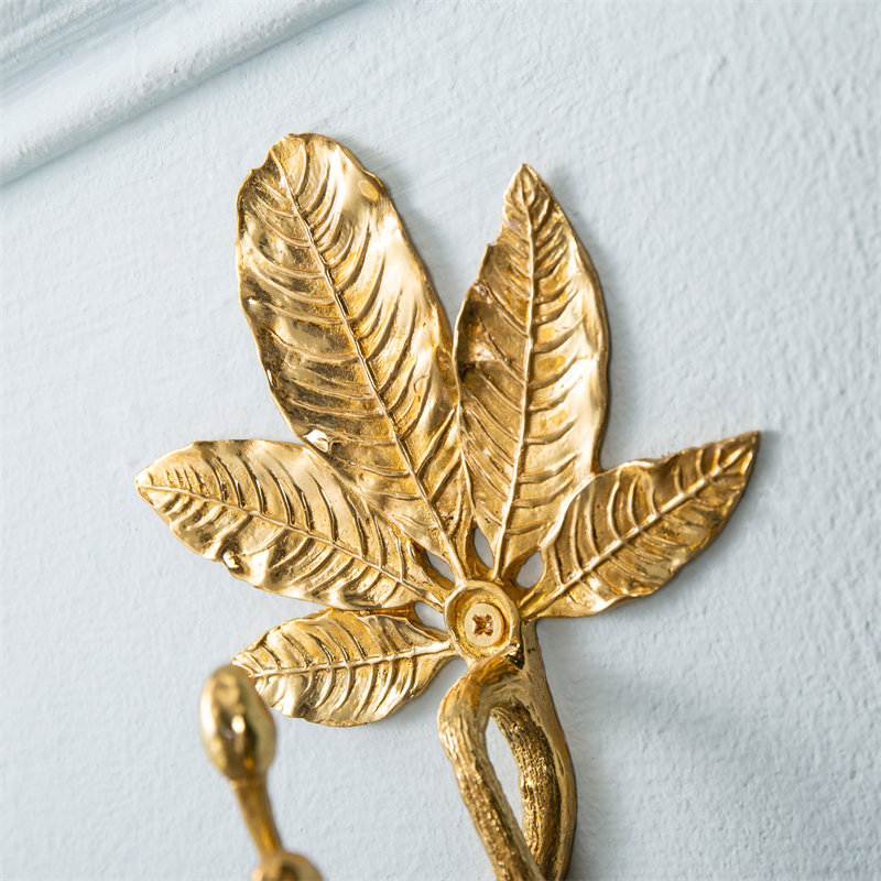 Solid Brass Small Coat Hook Detail 2