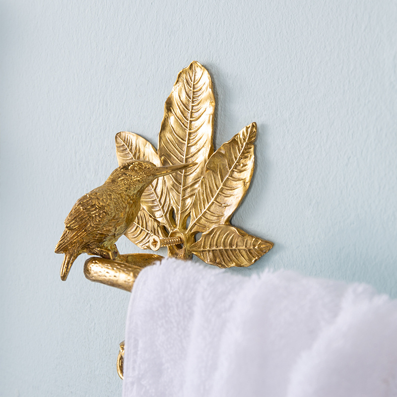 Solid Brass Towel Rack Detail 13