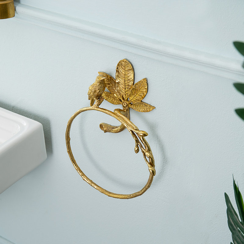 Brass Towel Rack Details