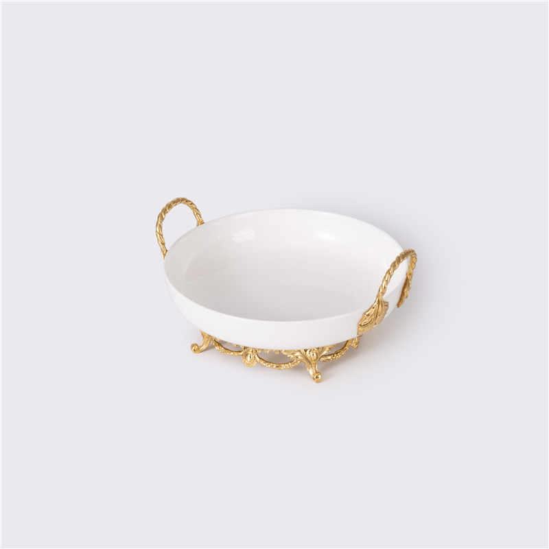 High-Quality Two-Eared Round Fruit Bowl Dried Fruit Bowl Dried Fruit Dish Manufacturer, Companies