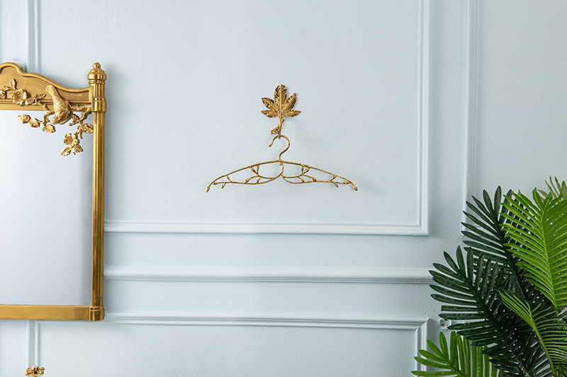 Solid Brass Coat Hanger Details