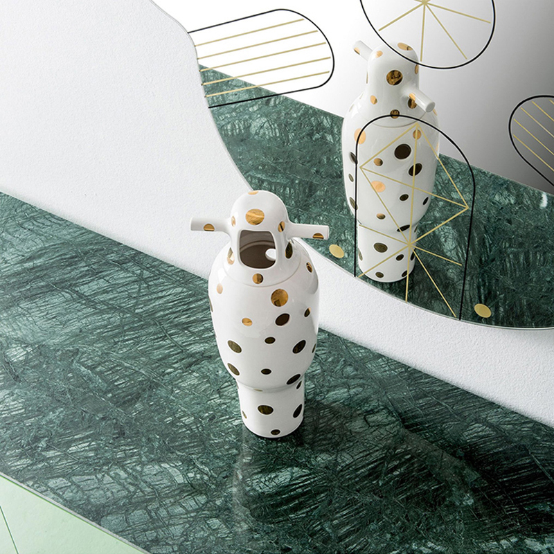 High-Quality Jaime Hayon Barcelona Design Show Time Jar Gold 10anniversary Model Home Decoration Ceramic Floral Ornaments Manufacturers, Factory