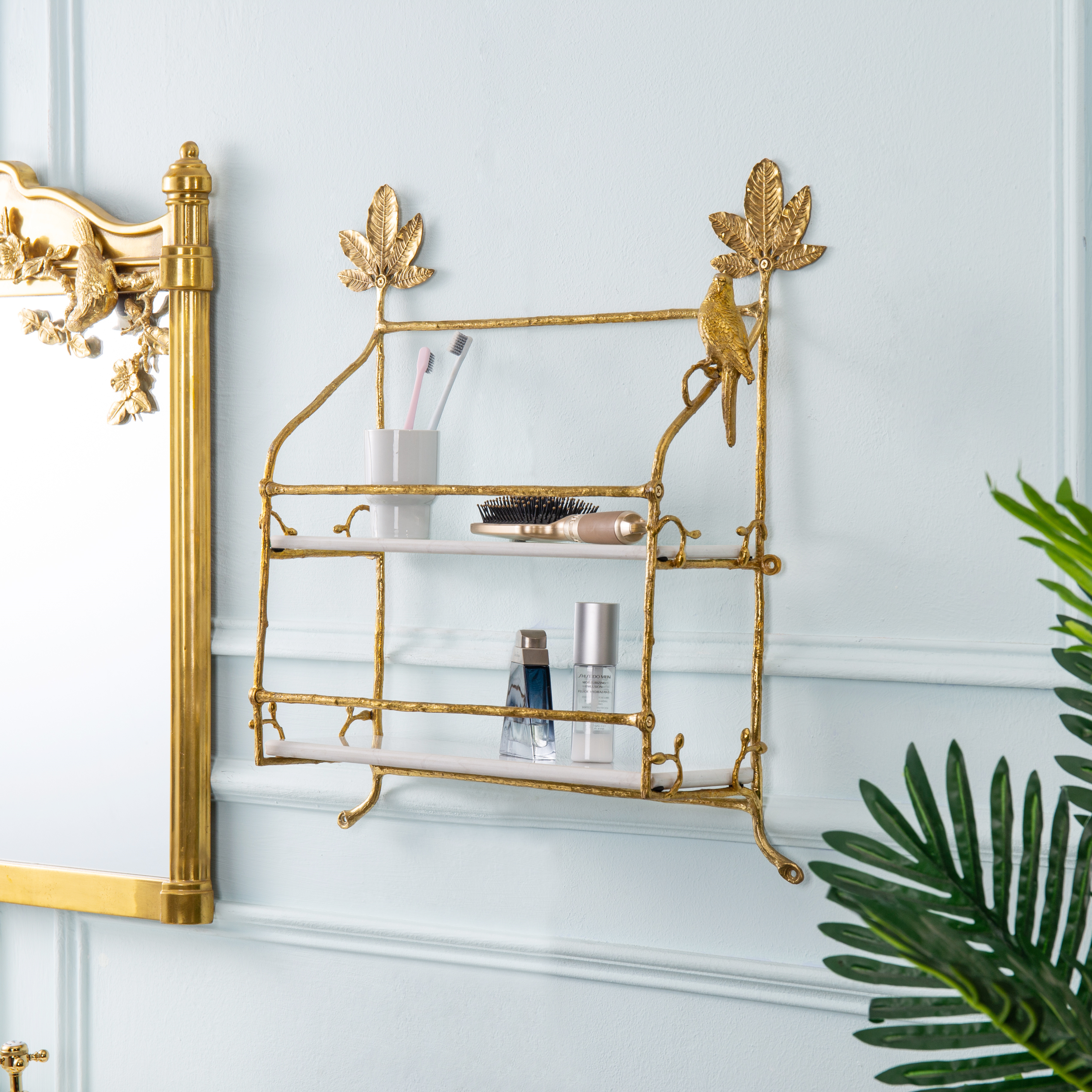 Solid Brass Storage Rack Detail 15