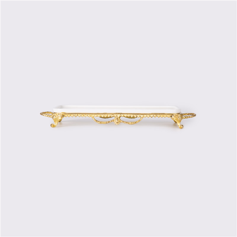 Wholesale Rectangular Tray Storage Tray Small Tray Rectangular Disk Brass Base Exporter, Company