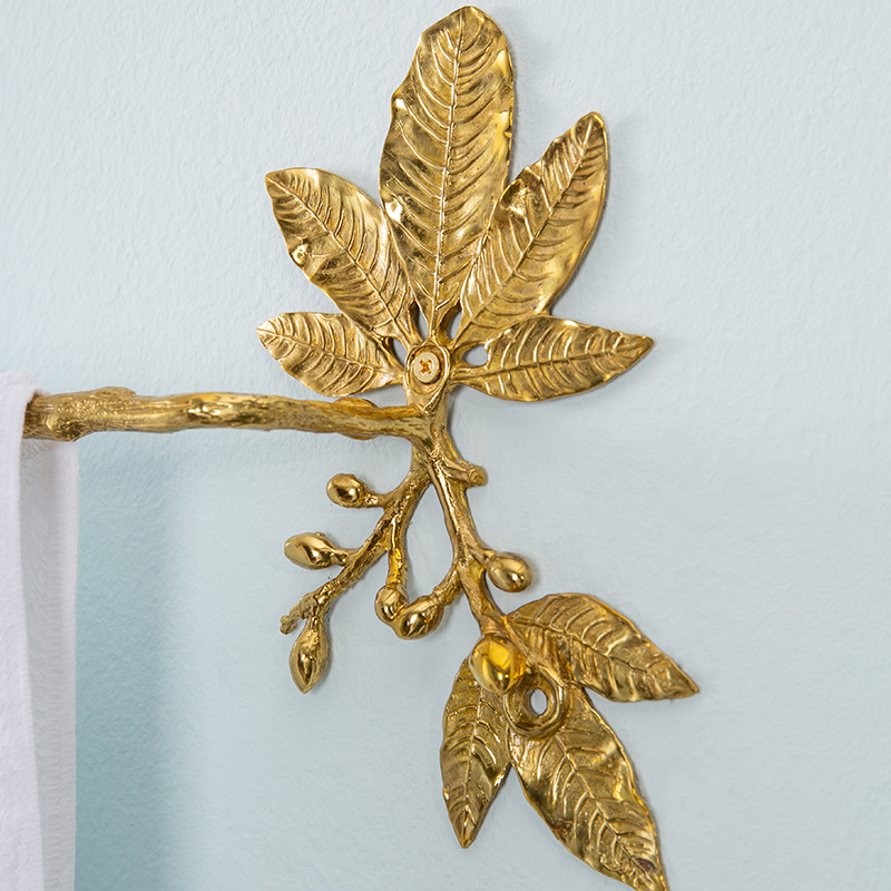Solid Brass Towel Rack Detail 14