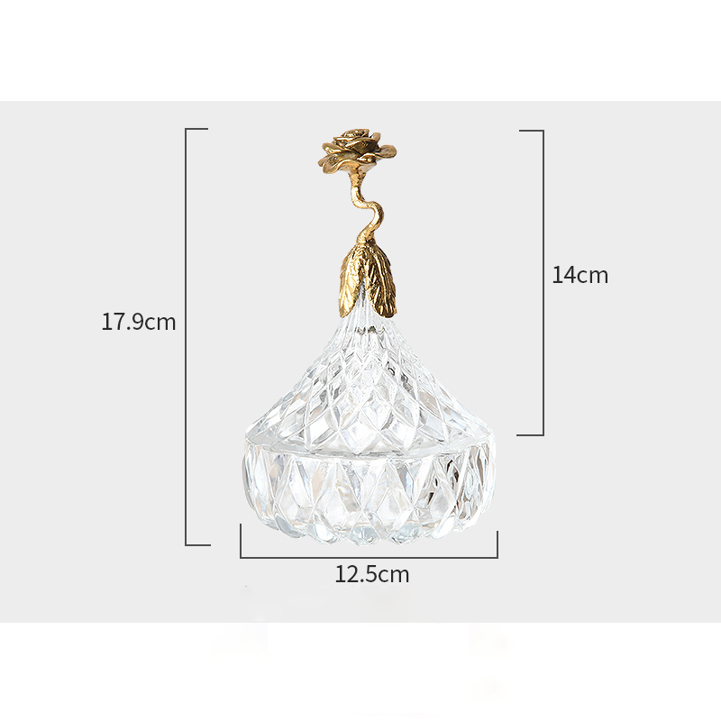 China Three-Layer Basket Three-Tiered Candy Box Three-Layer Basket Glass Bowl Brass Base Manufacturer, Manufacturers