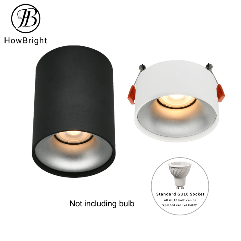 GU10/Gu5.3 Spotlight Adjustable Angle Housing Recessed Housing for Home Project Recessed Down Light