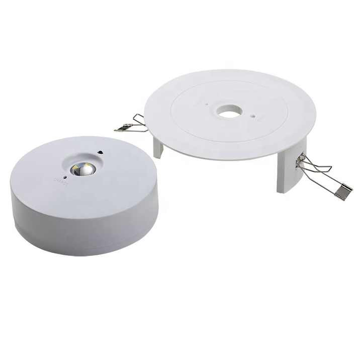 China Factory LED Emergency Light Recessed LED Emergency Downlight for Hotel Office