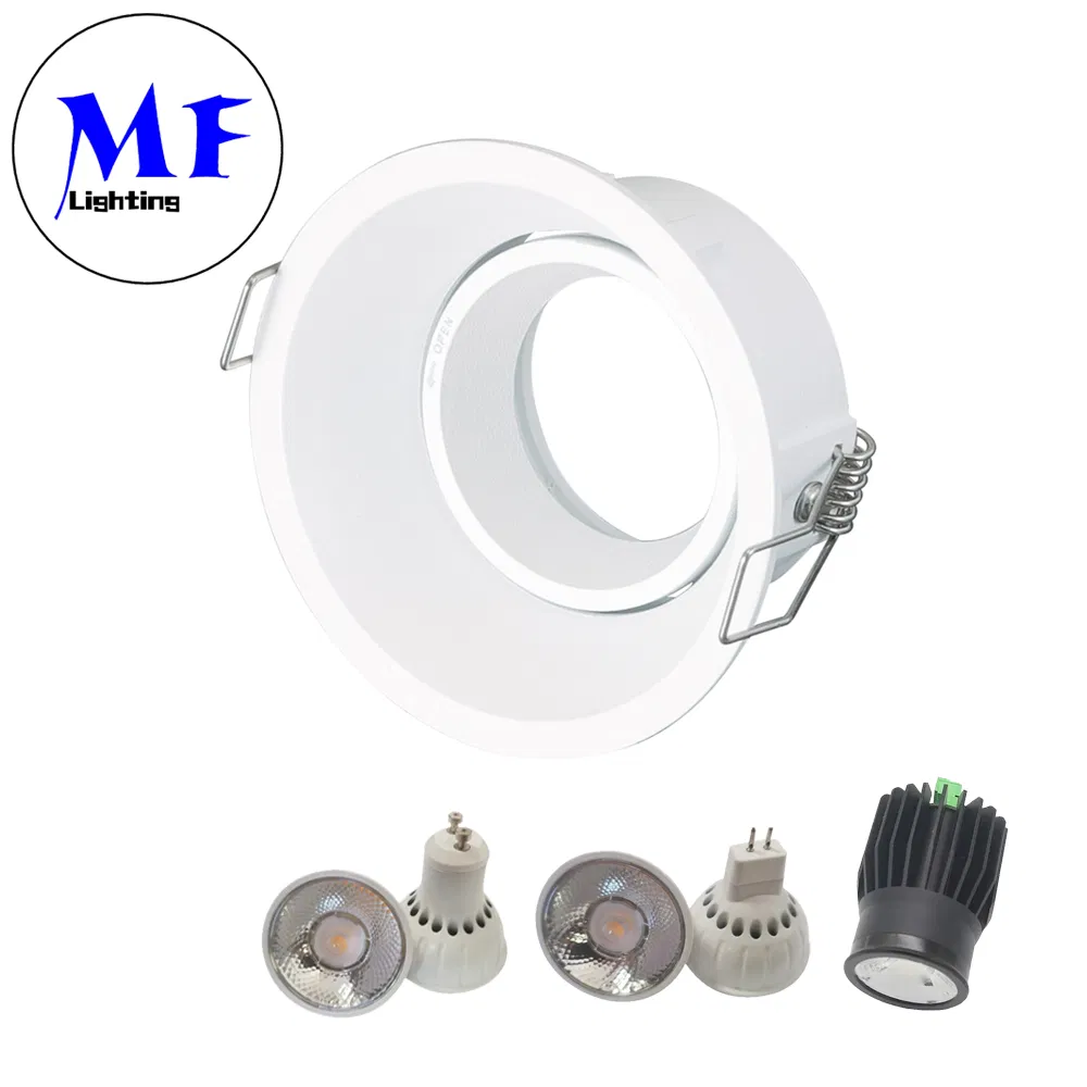 3W 5W 7W 8W GU10 MR16 Rotatable CRI 90 Anti-Glare LED Down Light White/Black LED Housing Fixture Replaceable Recessed Spot Downlight