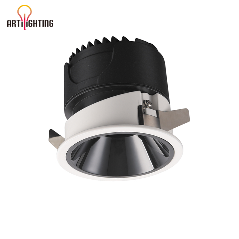 Die-Cast Aluminum Anti-Glare Residential COB Recessed Spot LED Downlight Ceiling Light for Home Commercial Indoor Lighting