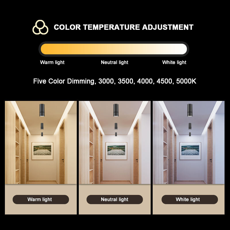 12W Modern Home &amp; Commercial Ceiling 55° Beam Angle Adjustable COB Spotlight Luminaire Recessed Lighting LED Track Downlight