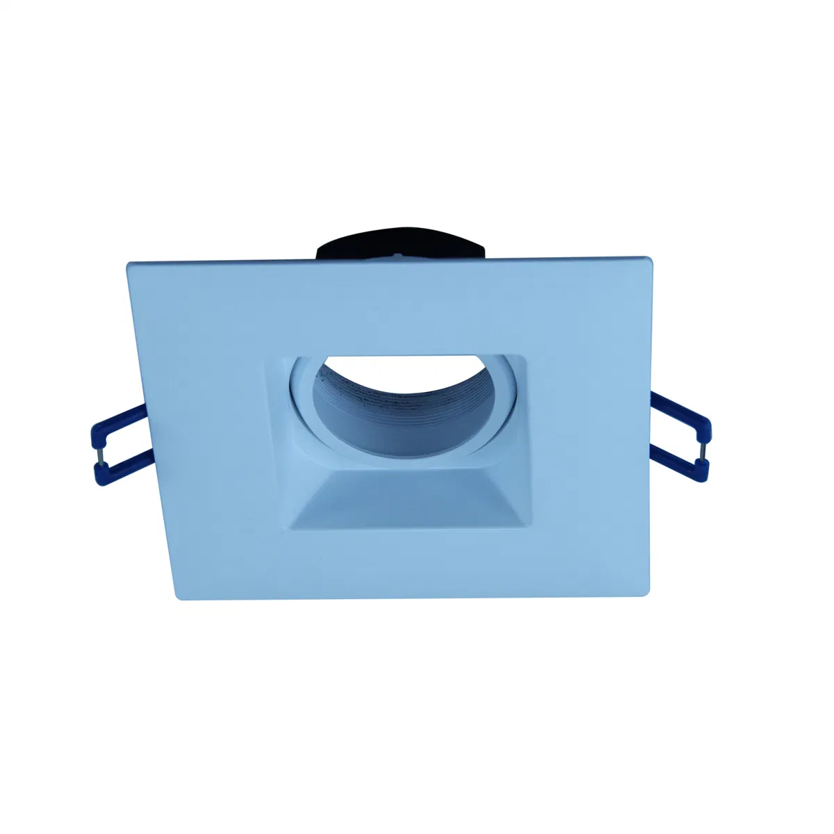 Ultra-Thin Recessed Anti-Glare LED Downlight 5 Color Temperature Selectable 2700K/3000K/3500K/4000K/5000K, Dimmable Square White Trim,