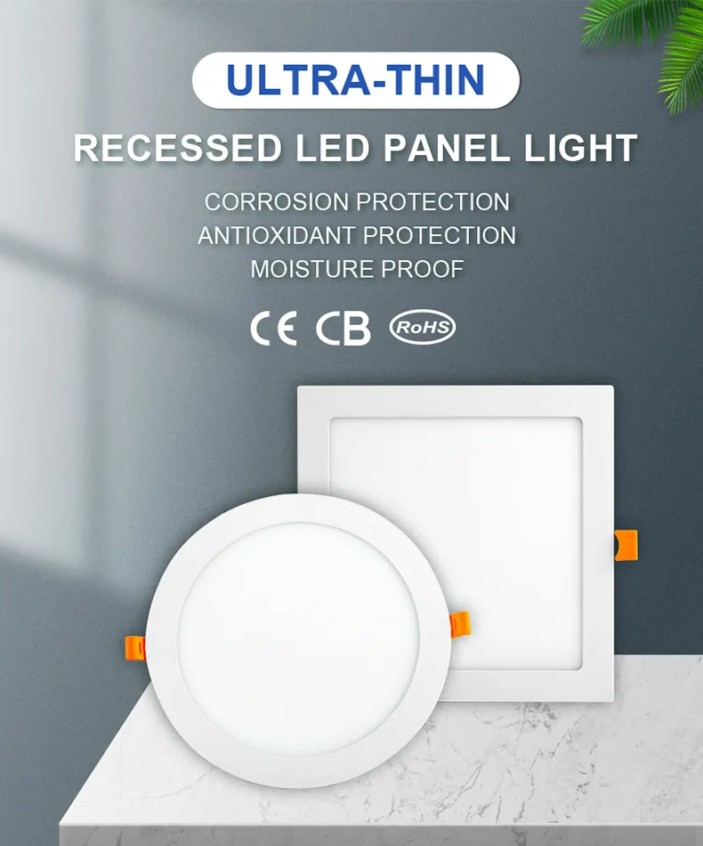 LED Panel Light Round Square