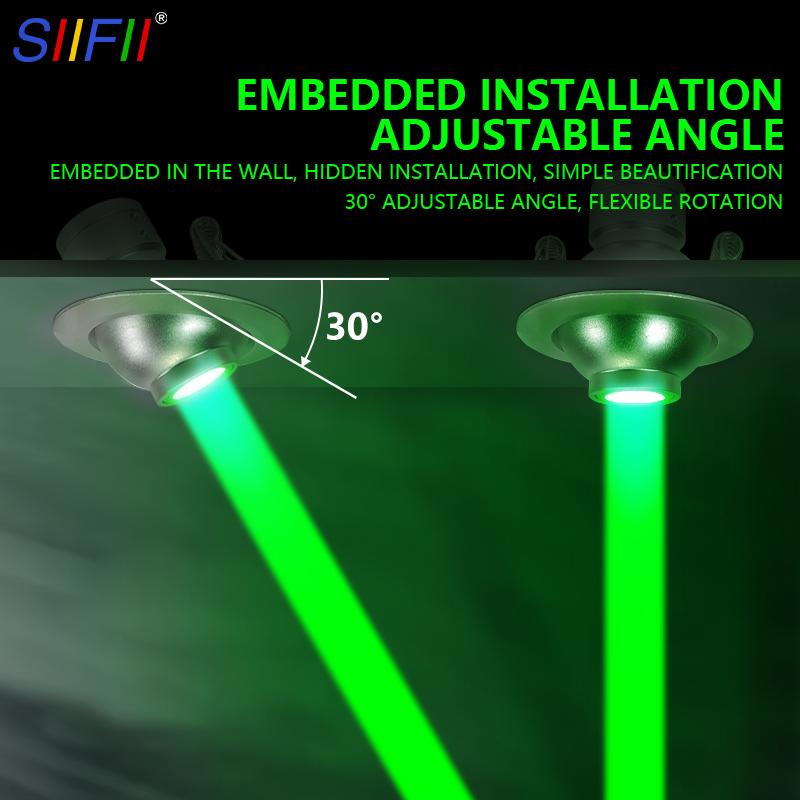 Embedded LED Downlight Angle Adjustable Ceiling Light Spotlights Red-500MW Rotating AC220V 110V Indoor Lighting