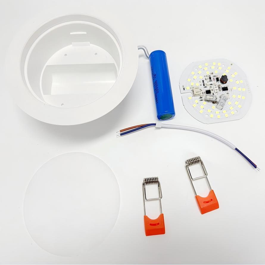 Round Wholesale 9W 12W LED Ceiling Recessed Battery Rechargeable Emergency Downlight