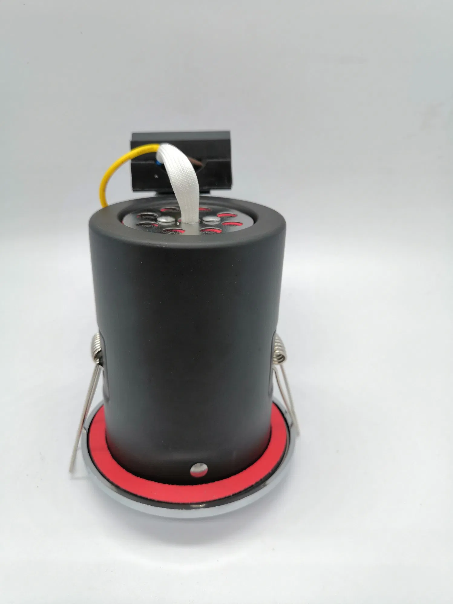 IP20 44 65 Die Cast Alum Back Iron Replaceable Non Replaceable Lighting Source GU10 Angle Fixed Adjustable 5W Max Cable Connector LED Fire Rated Down Light