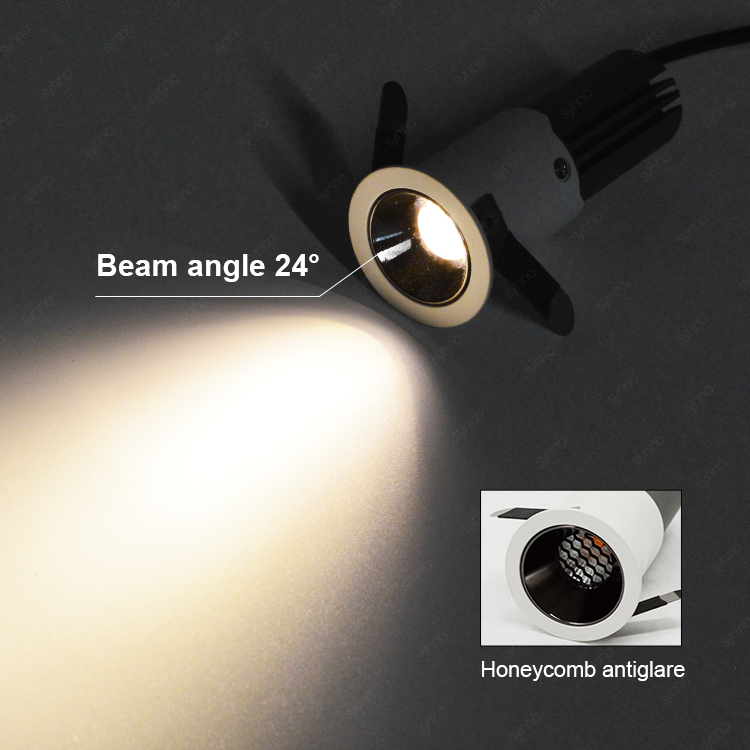 Commercial Industrial Lighting COB IP20 IP44 Ceiling Recessed LED Anti-Flat Hotel Downlight