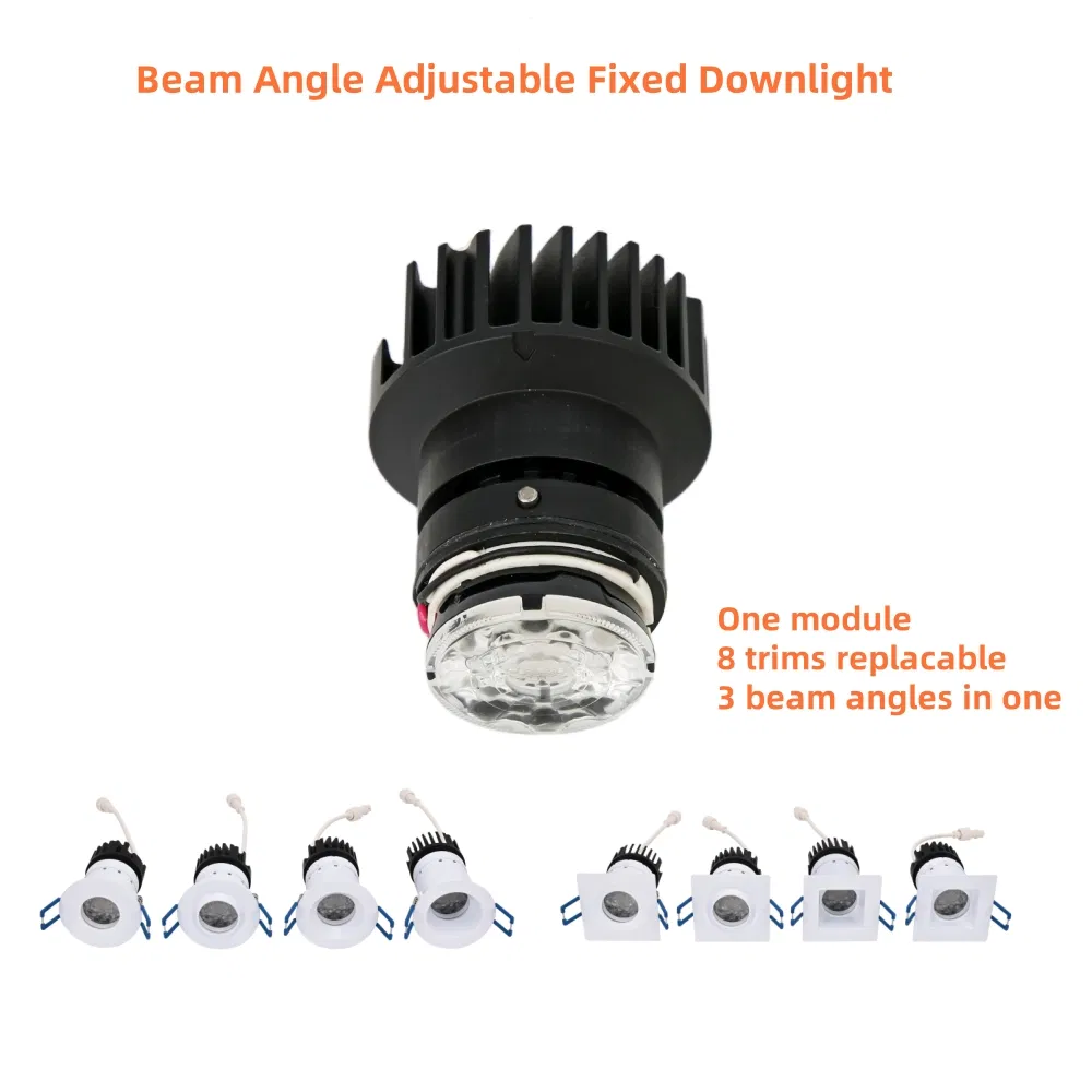 Indoor Commercial Residential Lighting Semi- Surface Mounted Recessed LED Downlight