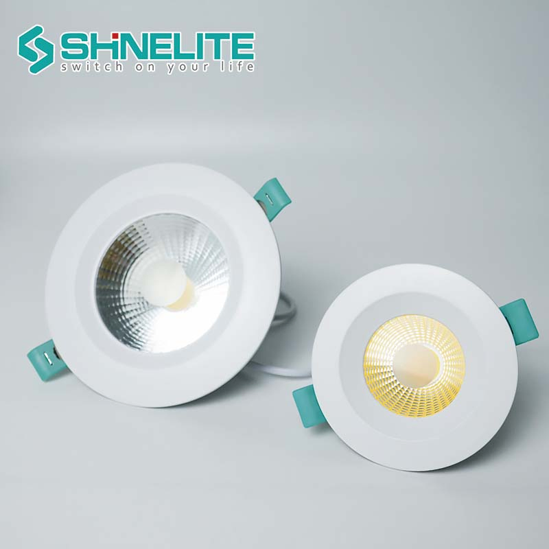 IP65 Waterproof LED Downlight 15W Aluminium Anti Glare Round Shape High Level Downlight