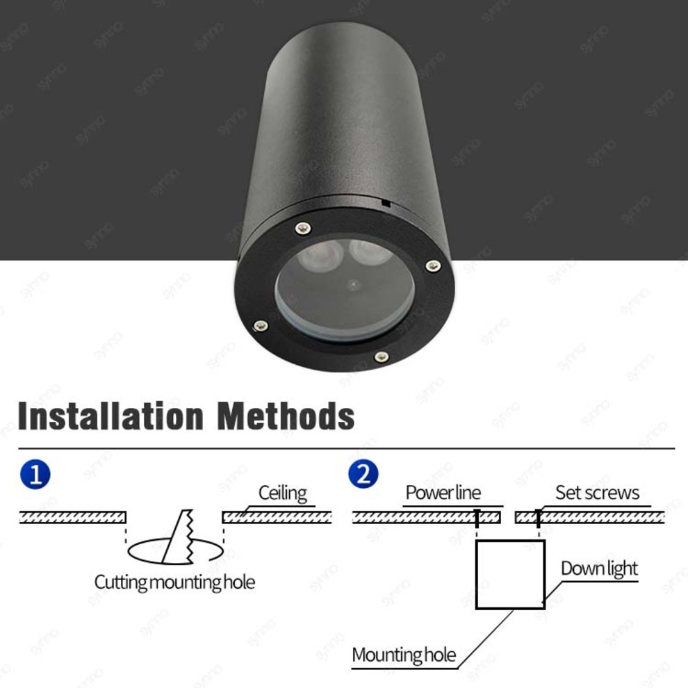 Waterproof IP65 Surface Mounted Commercial Ceiling LED Down Spotlight COB LED Downlight