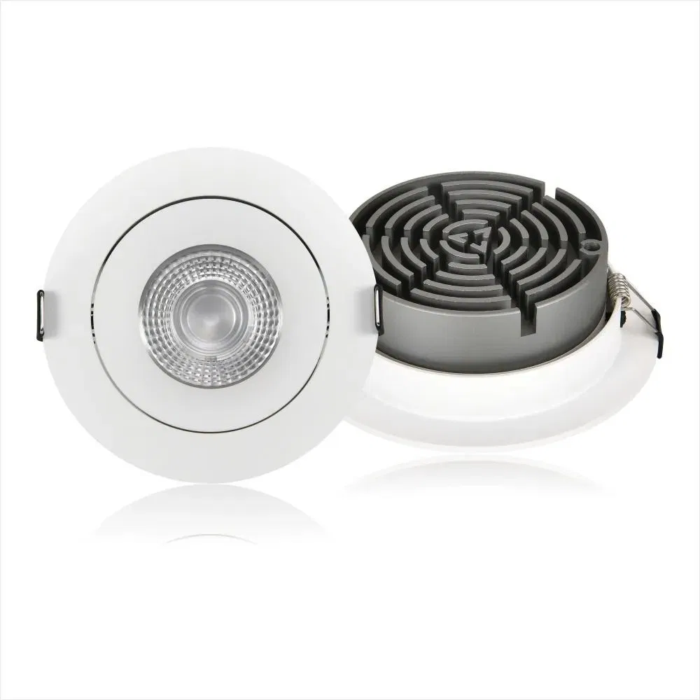 5W - 30W Ultra Thin Adjustable Recessed LED Downlight with Die-Cast Aluminum