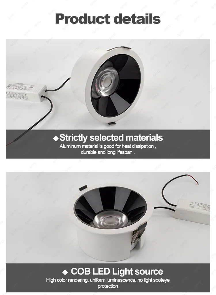 LED Downlight Dimensions