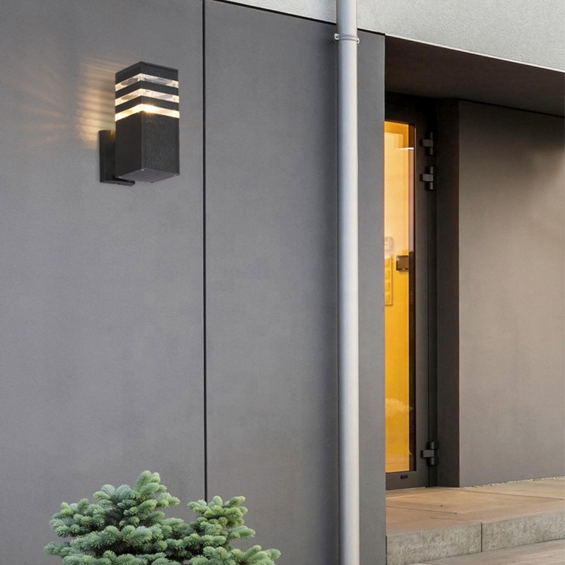 IP65 Outside Square up and Down Lights Outdoor Wall Light Sconce Aluminum Waterproof LED Outdoor Wall Lamps for Wall Patio