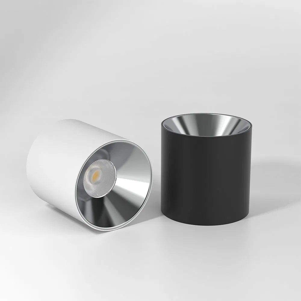 Factory Direct High Quality COB Surface Mounted LED Downlight 18W, CRI>92 Angle: 15/24/36/60 Degree, Aluminum House D95*H95mm