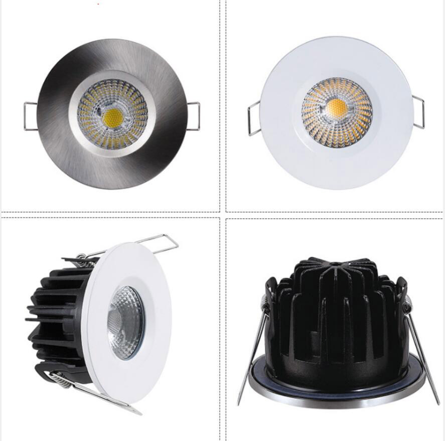 5W Black Downlight LED Modern Dimmable COB Waterproof Light Surface Mounted LED IP65 Downlight