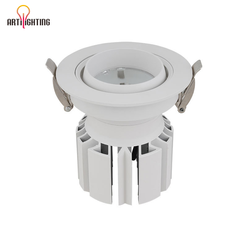 Wholesale Anti-Glare IP20 Ugr 19 Ultra-Thin Lamp Recessed Spot Light 7 Watts Dimmable COB LED Downlight