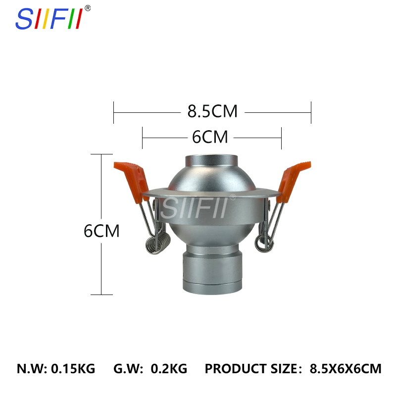 Embedded LED Downlight Angle Adjustable Ceiling Light Spotlights Red-500MW Rotating AC220V 110V Indoor Lighting