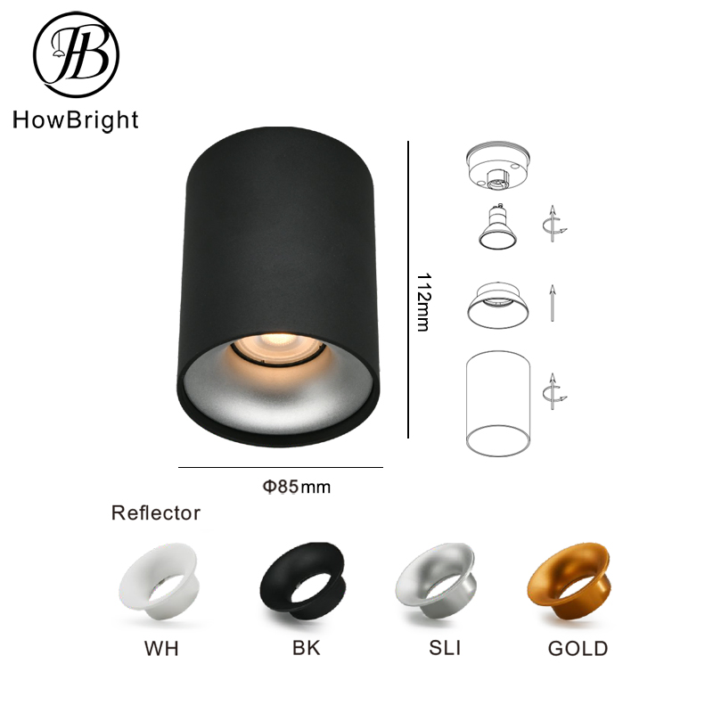 GU10/Gu5.3 Spotlight Adjustable Angle Housing Recessed Housing for Home Project Recessed Down Light