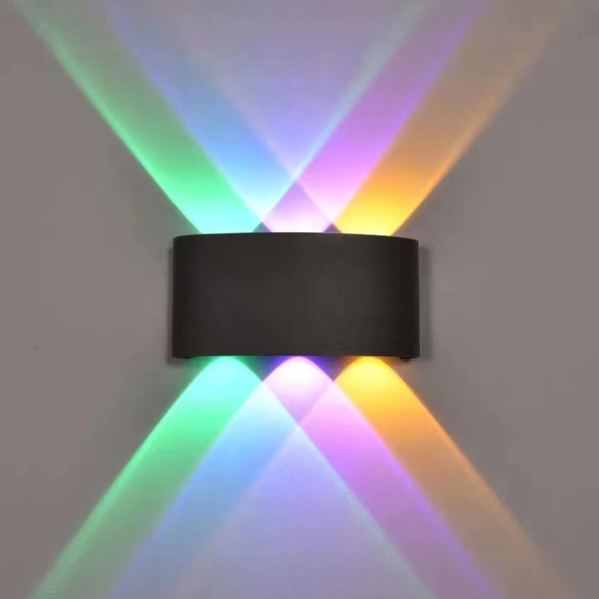 Red Green Blue RGB Waterproof IP65 Surface Mounted Outdoor 4W 6W 8W 10W 12W LED Wall Light up and Down Lighting